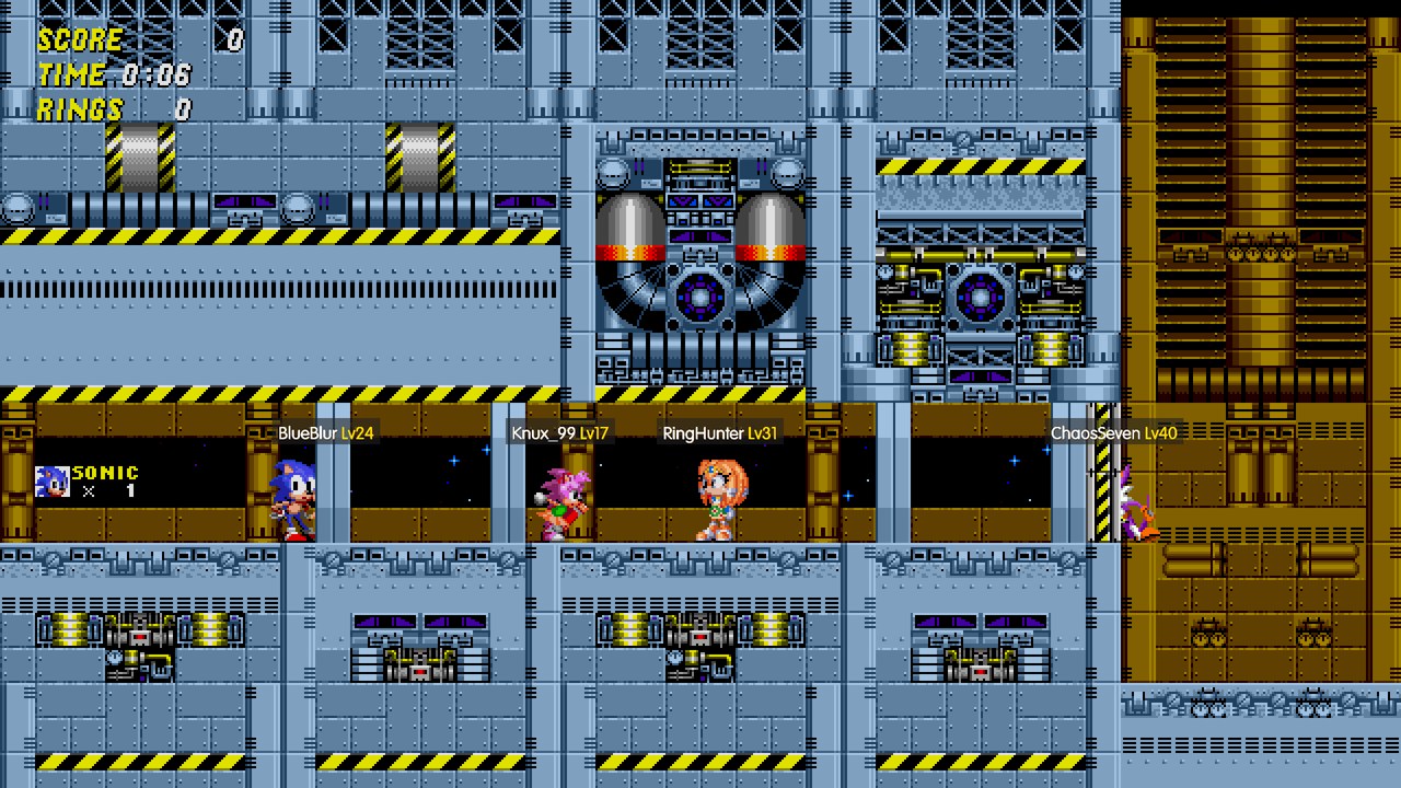 Players together in the Death Egg, the last zone of the adventure